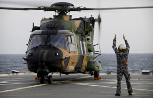 Amphibious ship trials for French Army's NH90